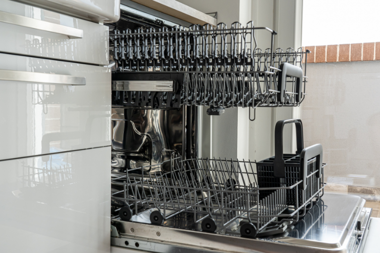 open dishwasher