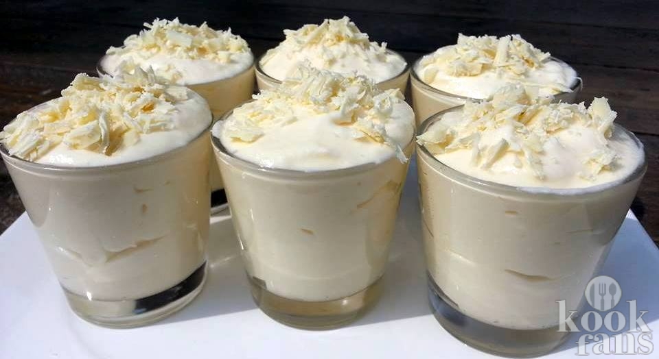 white chocolate mousse