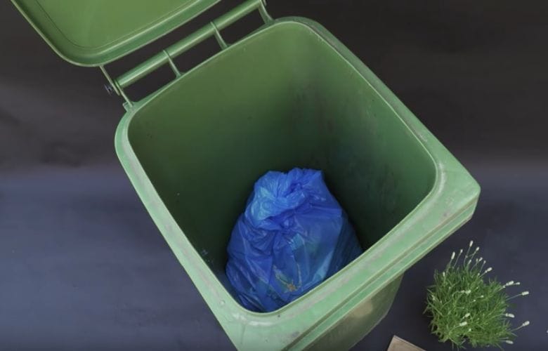 outdoor garbage can