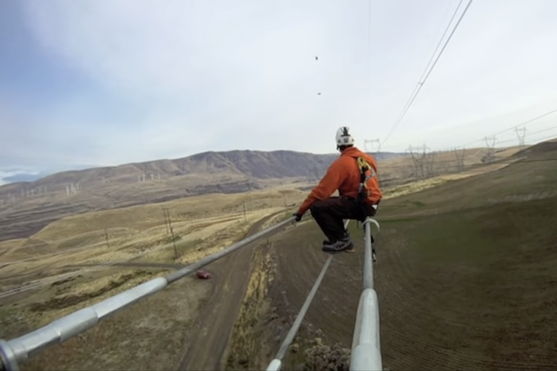 ballen hoogspanningskabels