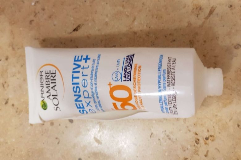 empty tube of sunscreen